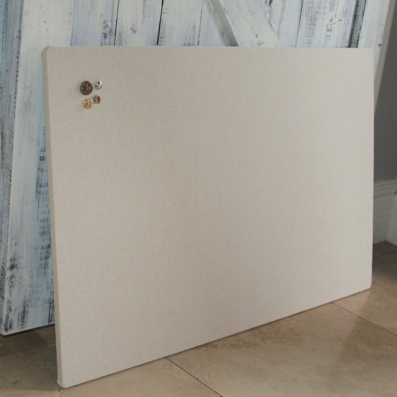 Fabric Bulletin Board Linen Pin Board Cork Board Family Etsy