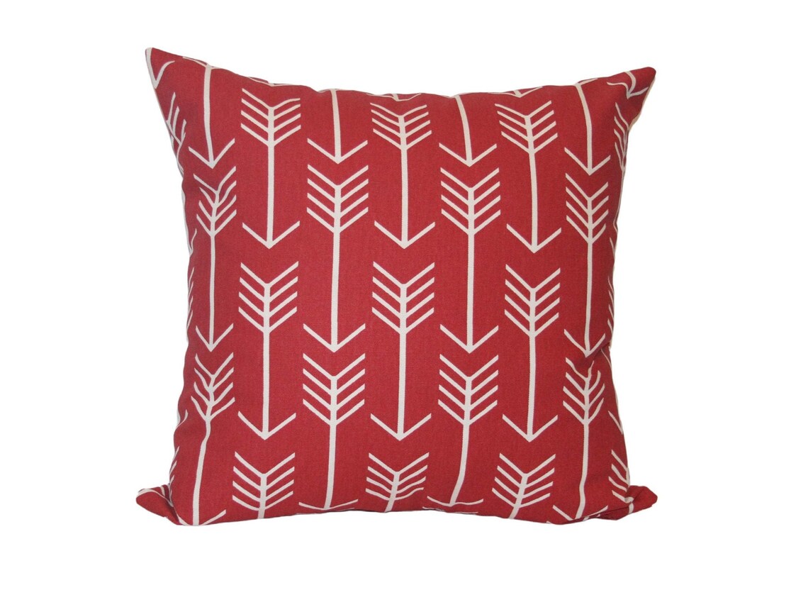 Red Arrow Pillow Cover Throw Pillow Tribal Apache Couch Etsy
