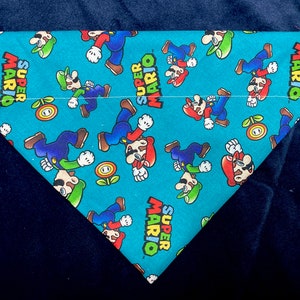 Super Mario Characters Over Collar Pet Bandana