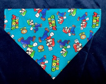 Super Mario Characters Over Collar Pet Bandana