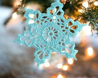 Snowflakes crochet pattern #70-Mix and Match Snowflakes with detaling description row-by-row and step-by-step.Christmas ornament.PDF format.