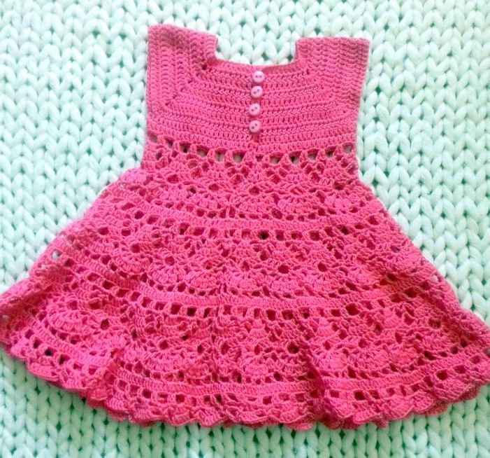Crochet Pattern 41Crochet Baby Dressby AsmartPattern.Size | Etsy