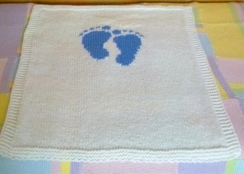 Knitting Patternbaby Boy Feet Blanket by Asmartpatternpattern21 Etsy