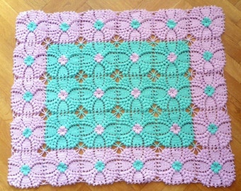 Crochet Blanket Pattern: Elegant Floral Throw, Bedspread (PDF Pattern)