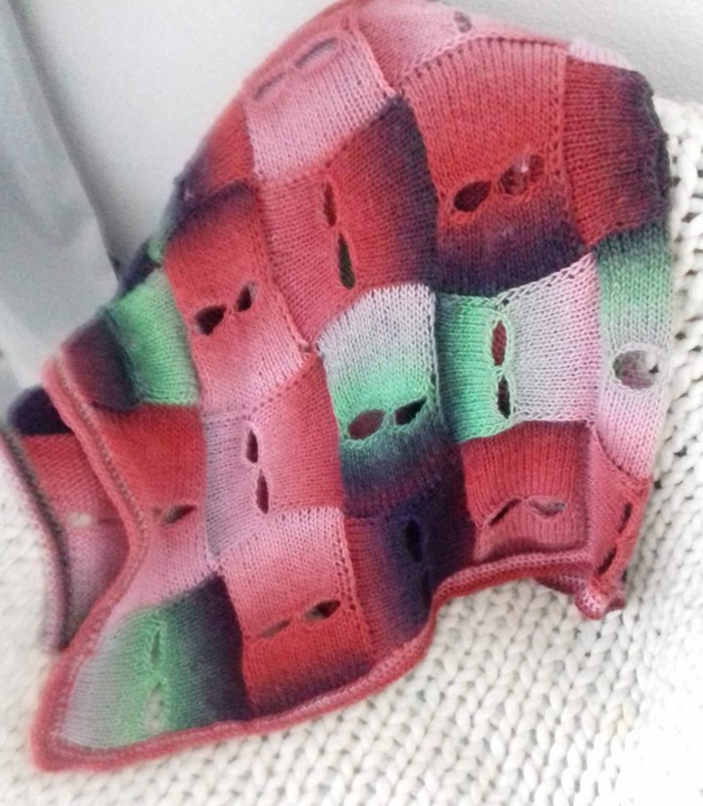 Knitting Pattern 58ENTRELAC Blanketby Asmartpattern.detailed