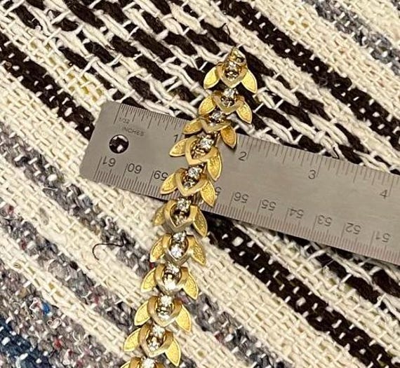 Sparkly and shiny mod 60s rhinestone link bracelet - image 10