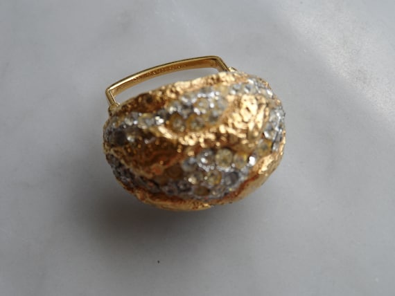 Wow - 60s Vendome adjustable statement ring, gold… - image 1