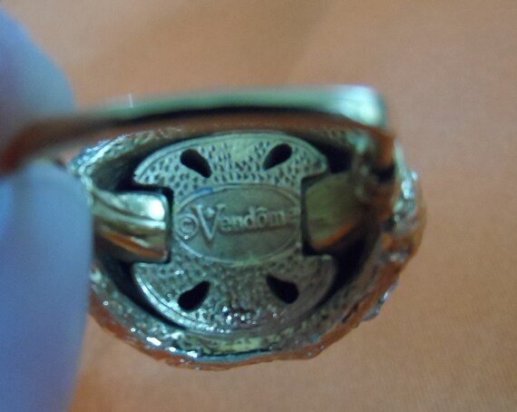 Wow - 60s Vendome adjustable statement ring, gold… - image 4