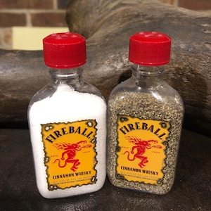 Fireball Salt and Pepper Shakers - Fireball Cinnamon Whisky Salt and Pepper Shakers - Cinnamon Whisky Salt and Pepper Shakers