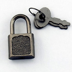 Antique Style Lock and Key - Old Fashion Lock - Metal Padlock and Keys - Jewelry Lock
