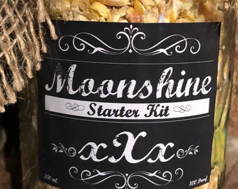 Moonshine Starter Kit – Small Mason Jar, Rustic Man Cave Decor - Etsy