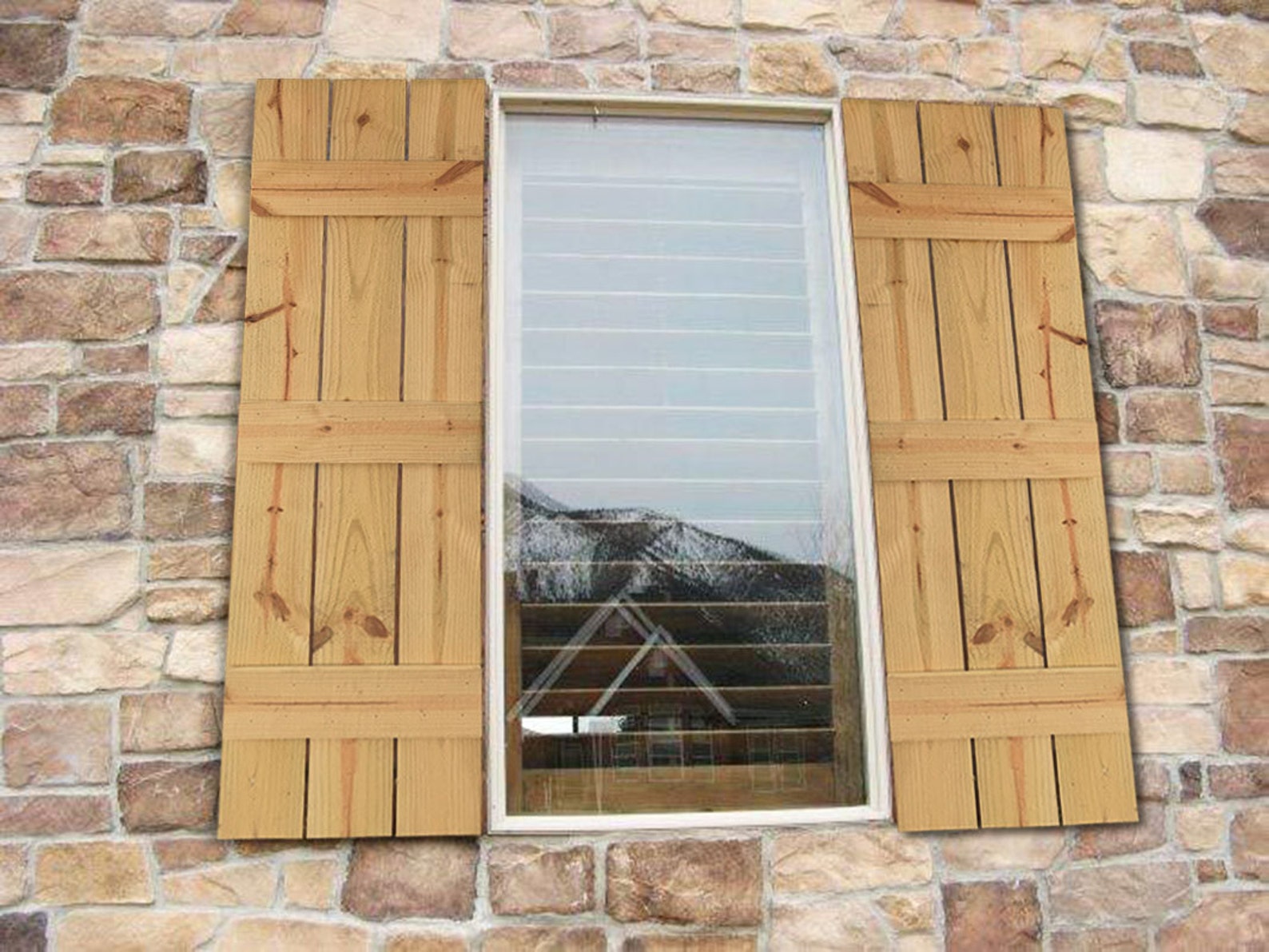 Cedar Board And Batten Shutters