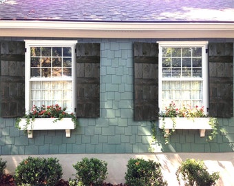 Rustic Farmhouse Style Shutters - Rustic Farmhouse Window Shutters - Wood Shutters - Rustic Shutters