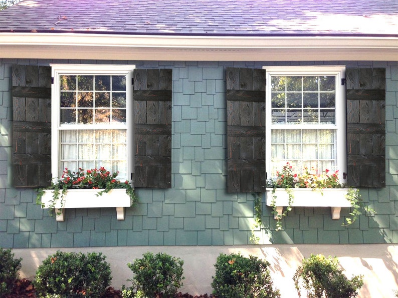 Rustic farmhouse style shutters rustic farmhouse window etsy
