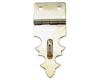 Polished Brass Hasp - Antique Style Metal Latch