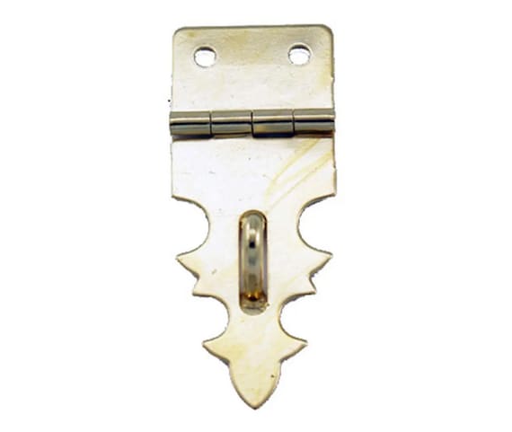 Polished Brass Hasp - Antique Style Metal Latch