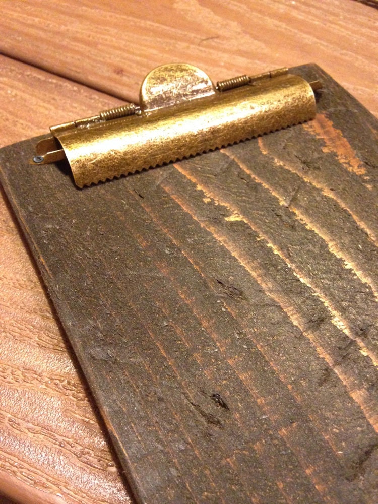 Engraved Wood Scoring Clipboard