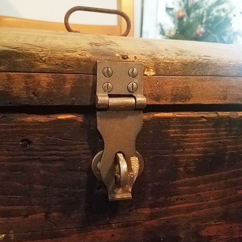 Iron Latch Rustic Iron Latch Trunk Latch Trunk Hasp Etsy
