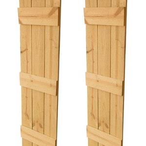 Board and Batten Cedar Shutters Pair - Cedar Board and Batten Shutters - Farmhouse  Shutters - Cedar Shutters Exterior