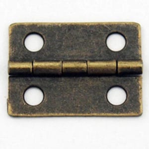 Rustic Hinges - Old Fashion Antique Style Box Hinges - Classic Style Hinge - Bronze Hinges