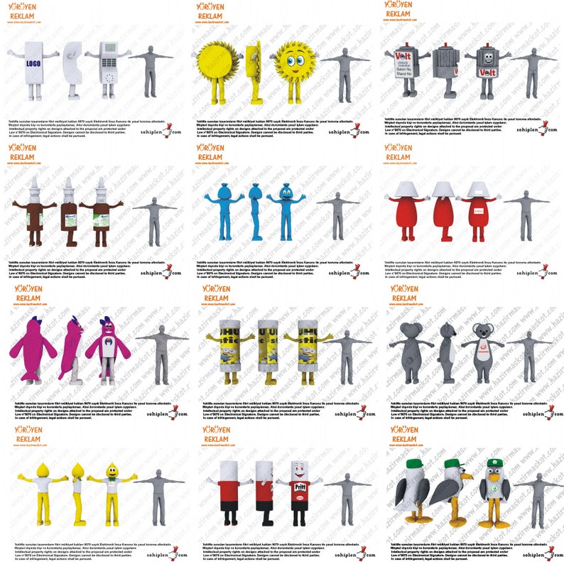 Any Mascot Costume PATTERN PDF FILE You Want Etsy Canada