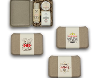 Father’s Day Self-Care Gift Box, Natural Soap, Deodorant and Cologne, or Beard Care Kit