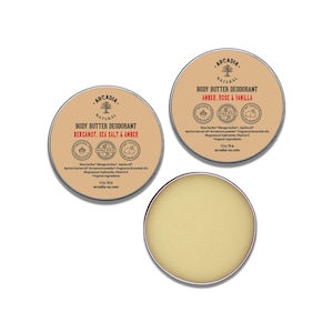 Natural Deodorant Cream, Gentle Formula with Shea and Mango Butter