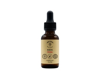 Beard Oil Patchouli Essential Oil, Handmade Beard Moisturizer That is Effective for Softening and Strengthening Beard Hair