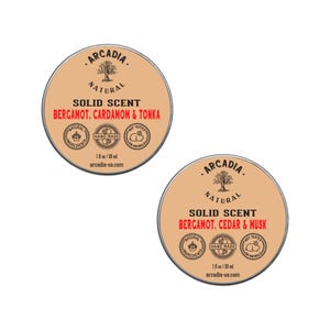 Solid Cologne, Fragrance Balm, Alcohol-Free and Travel-Friendly