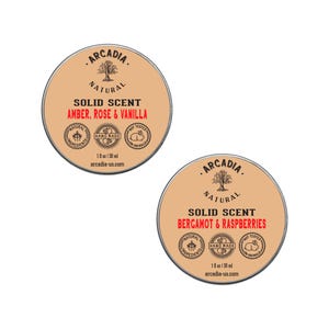 Solid Perfume, Fragrance Balm, Alcohol-Free and Travel-Friendly