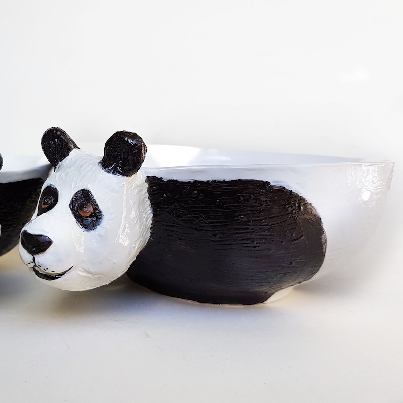 Panda Ceramic Bowl Panda soup bowl cereal bowl animal Etsy