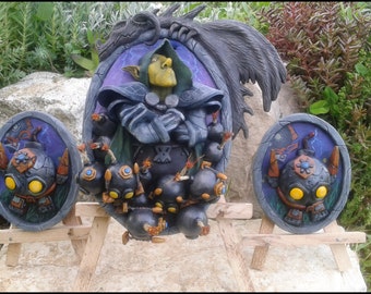 Esempio di ordine personalizzato - Dr. Boom / scultura Hearthstone (fatto a mano, scultura e pittura)