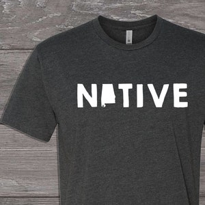 Alabama Native State T-shirt Tee Tshirt Unisex AL