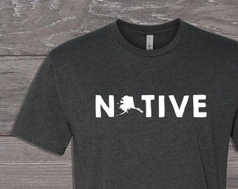Alaska Native State T-shirt Tee Tshirt Unisex AK