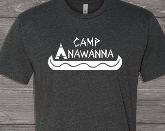 Camp Anawanna Unisex Gray T-Shirt Salute Your Shorts