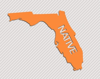 Florida Native Vinyl Sticker Car Window Door Bumper Decal Pride Home Pride FL