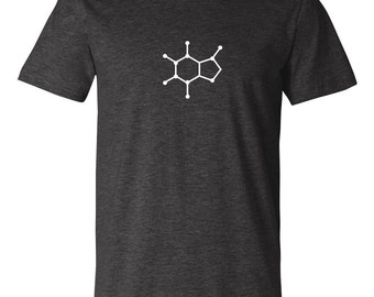 Caffeine Molecule Coffee Science Chemistry T-shirt Tee Tshirt Unisex