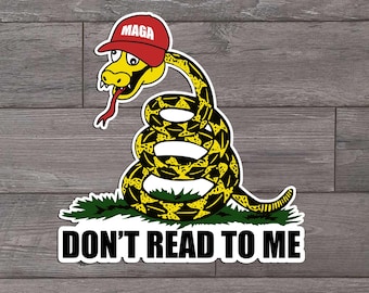 Don't Read To Me, Funny, Die Cut Sticker
