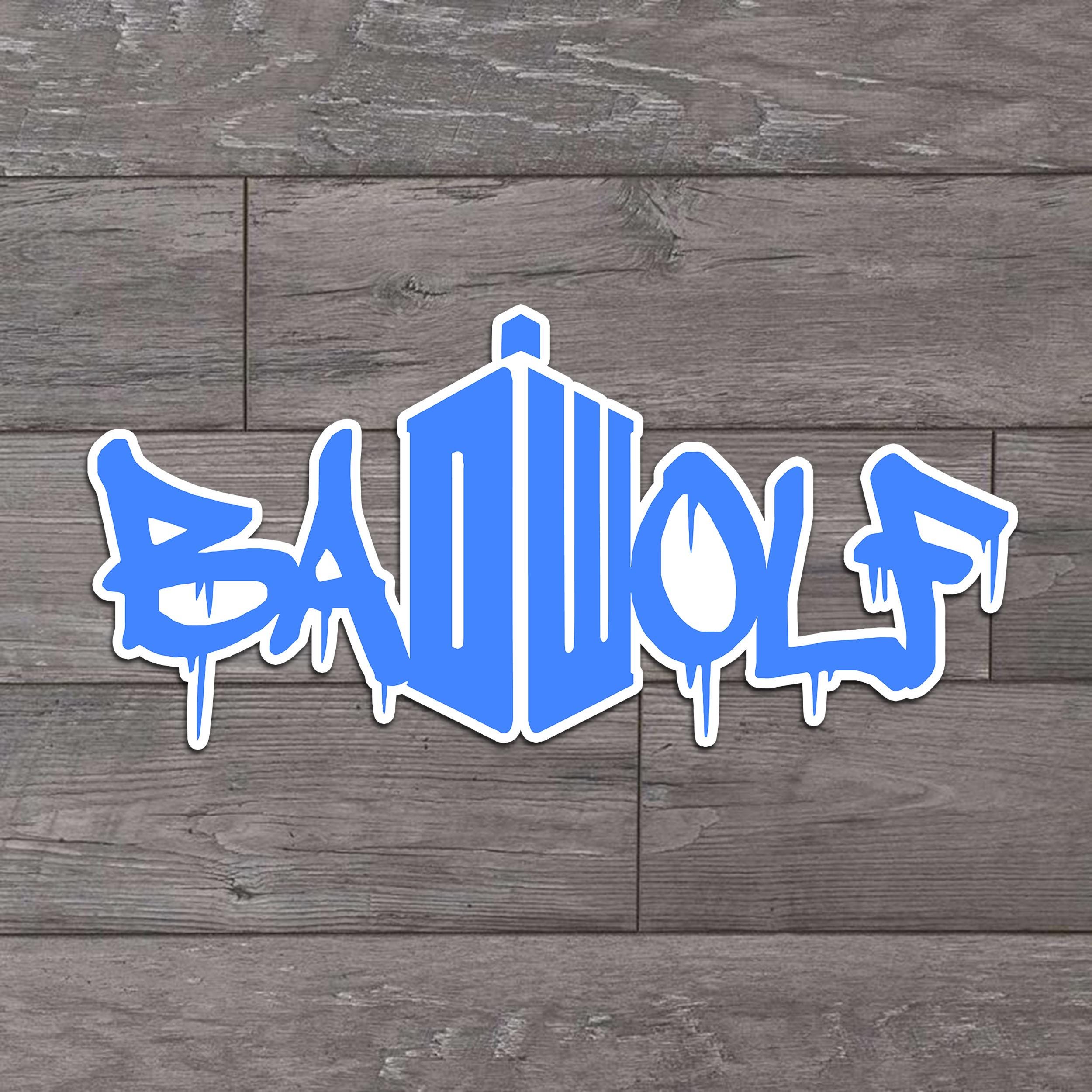thumbnail image 2 of Doctor Who Bad Wolf Vinyl Decal Sticker For Car Truck Wall - 4x4 Inches 2 of 5