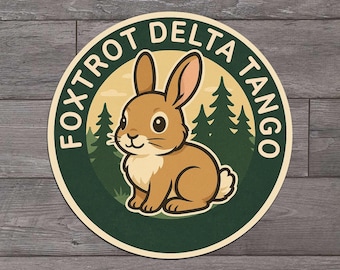 Foxtrot Delta Tango, Anti Trump, FDT, Die Cut Sticker