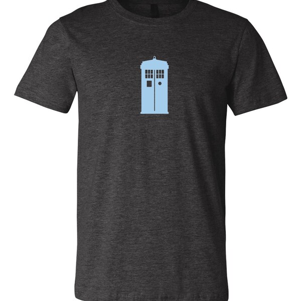 Doctor Who Timelord T-Shirt - Black Tardis Inspired Graphic Tee (Men's, Gildan)