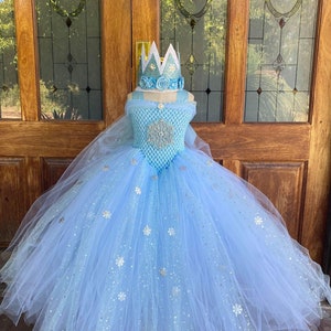 Light Blue Tutu Dress - Baby winter tutu theme dress - Baby tutu dress - toddler tutu