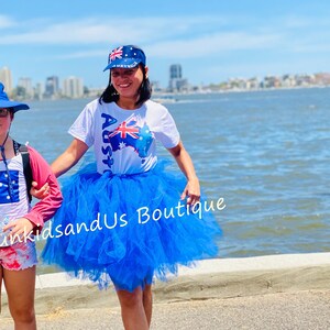 Royal Blue Adult Tutu Skirt -  Blue Tulle Skirt- Sports fan woman tutu skirt -Matching mother-daughter outfits- Fun run skirt