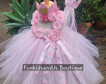 Pink tutu dress - Pink tutu dress for Baby- Pink Princess dress - Flowergirl tutu dress - Sparkly tutu dress - Smash cake outfit