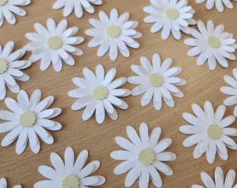 Daisy flower - dausy cardstock flower- daisy confetti - daisy flower card decor