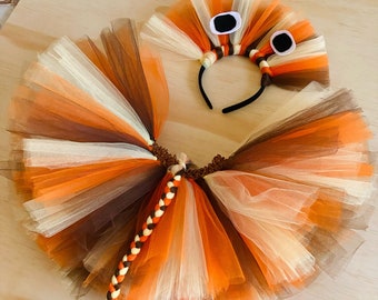 Lion Tutu Skirt  matching Headband  - 1st Birthday Tutu- Lion Skirt - Jungle/safari animal Birthday - Lion Birthday outfit