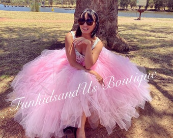 Pink Adult Tutu, Bridesmaid Adult Tutu,Pink  Cocktail-Length Tutu Skirt , Weddings Bachelorette Party Photo Shoot