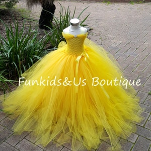 Belle  Tutu Dress Dress- Princess Tutu -Princess Dress-  Yellow Tutu Dress
