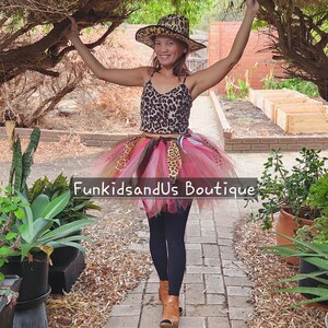 Pete + Lucy Basketball Safari Long Sleeve Tulle Tutu Dress main image 0