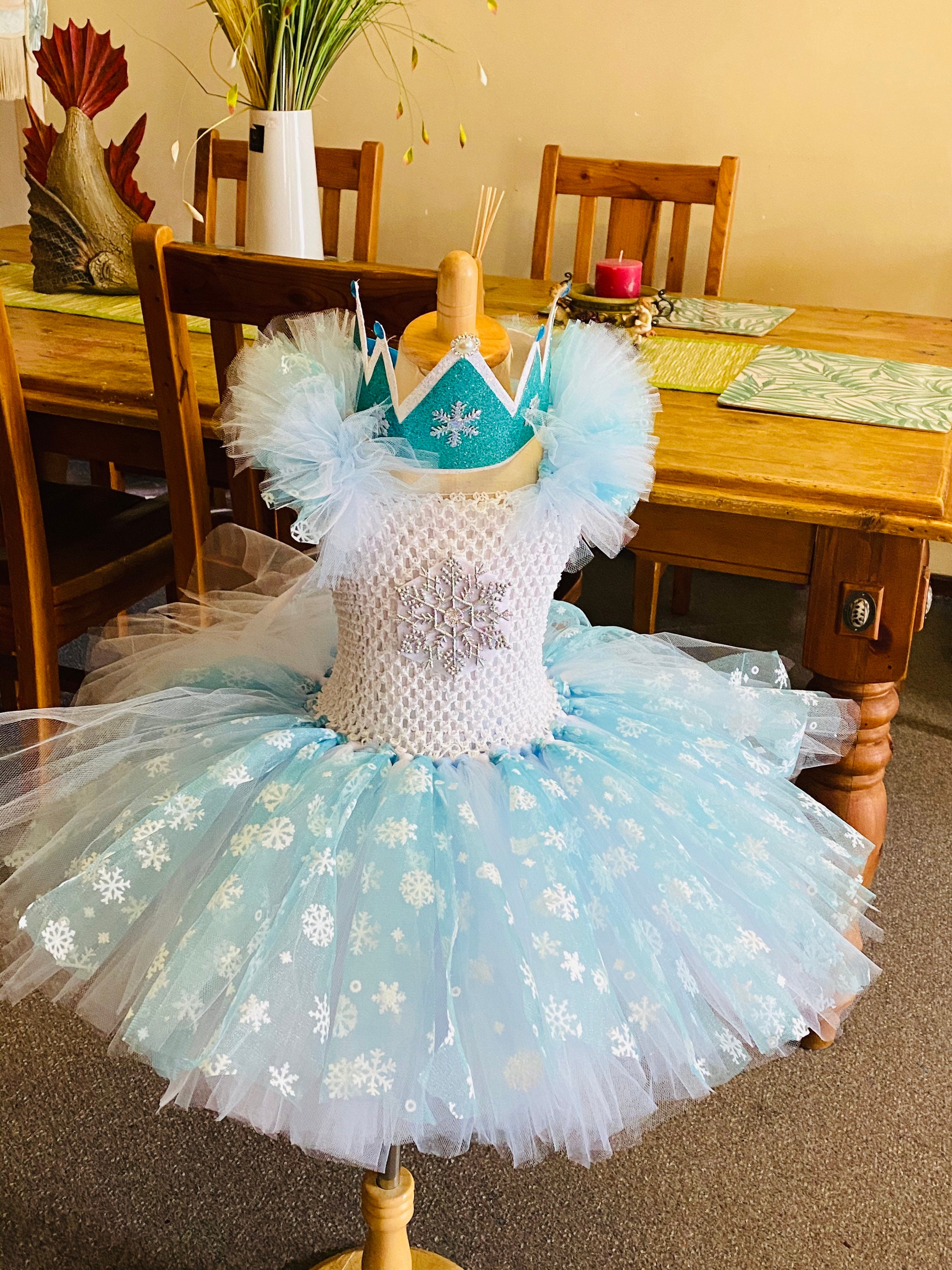 Blue White Birthday Tutu Dress Knee Length Tutu Dress Short